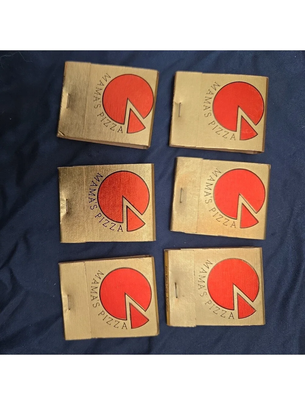 Vintage Mama’s Pizza Full/Unstruck Foil Matchbook Texas Locations. Atlas Match